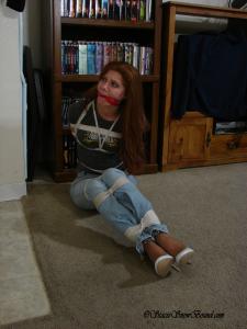 staciesnowbound.com - Stacie Snow Tied And Gagged in White Heels! thumbnail